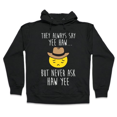 Sad Cowboy Emoji Hooded Sweatshirt