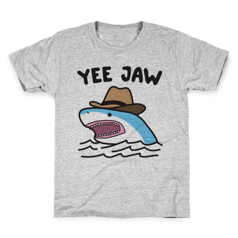 Yee Jaw Cowboy Shark Kids T-Shirt