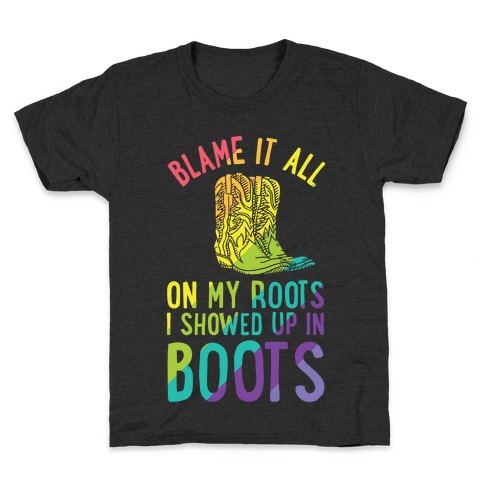 Blame It All On My Roots LGBTQ+ Kids T-Shirt