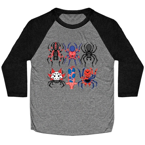 Into the Spiderverse Pattern Baseball Tee