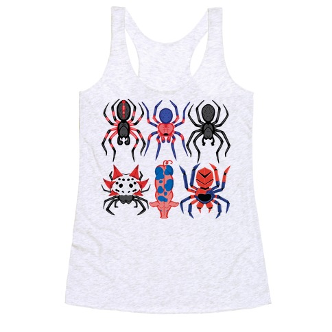 Into the Spiderverse Pattern Racerback Tank Top
