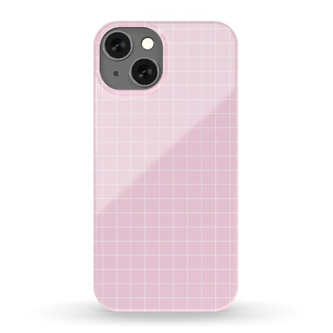 Pink Grid Phone Case