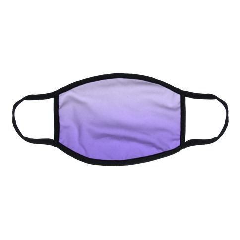 Lavender Gradient Flat Face Mask