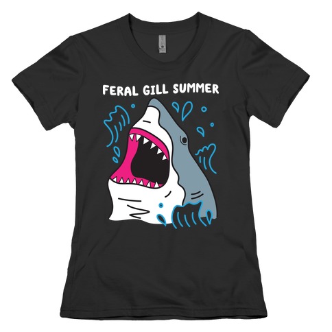 Feral Gill Summer Shark Womens T-Shirt