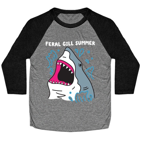 Feral Gill Summer Shark Baseball Tee