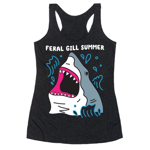 Feral Gill Summer Shark Racerback Tank Top