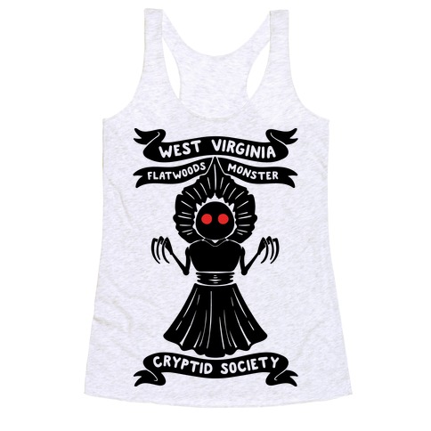 West Virginia Flatwoods Monster Cryptid Socitey Racerback Tank Top