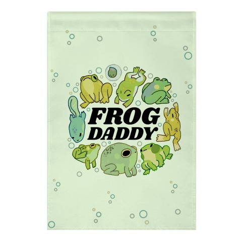 Frog Daddy Garden Flag