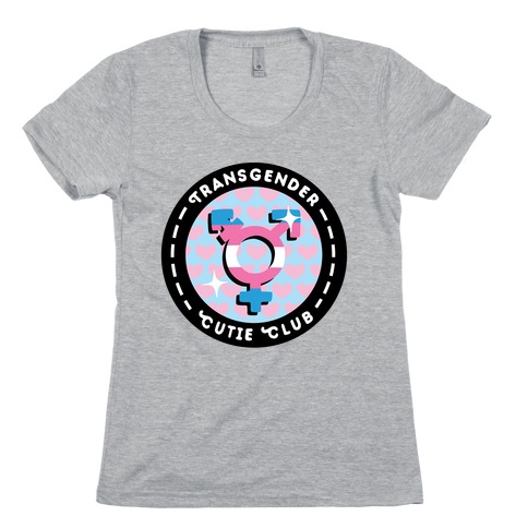 Transgender Cutie Club Patch Womens T-Shirt