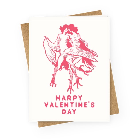 Harpy Valentine's Day Greeting Card