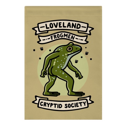 Loveland Frogmen Cryptid Society Garden Flag