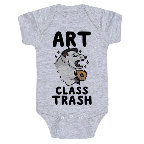 Art Class Trash Opossum Baby One-Piece