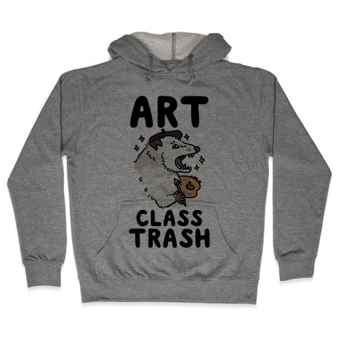 Art Class Trash Opossum Hooded Sweatshirt
