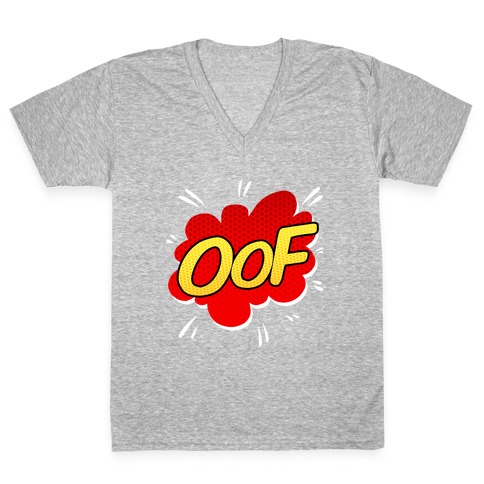 Roblox Oof V Neck T Shirts Lookhuman - roblox oof tee