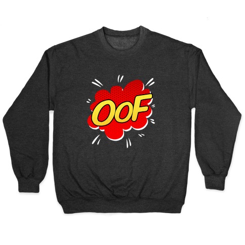 Oof Comic Sound Effect Pullovers Lookhuman - roblox oof sound 50