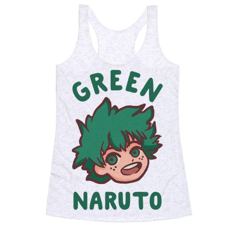 Green Naruto Racerback Tank Top
