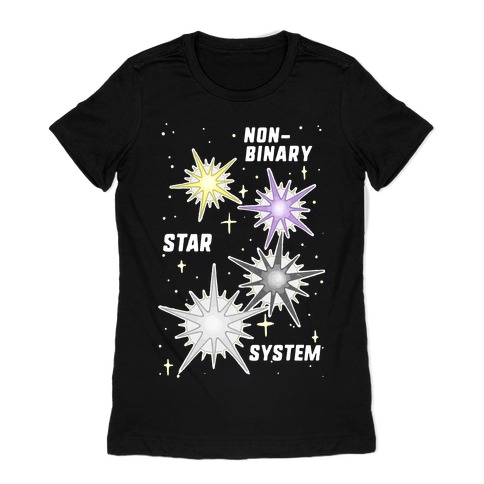 Non-Binary Star System Womens T-Shirt