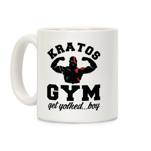 Kratos Gym Get Yolked Boy Coffee Mug