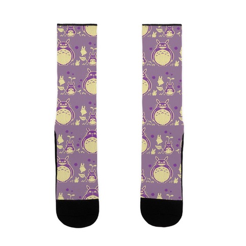 Totoro Pattern Sock