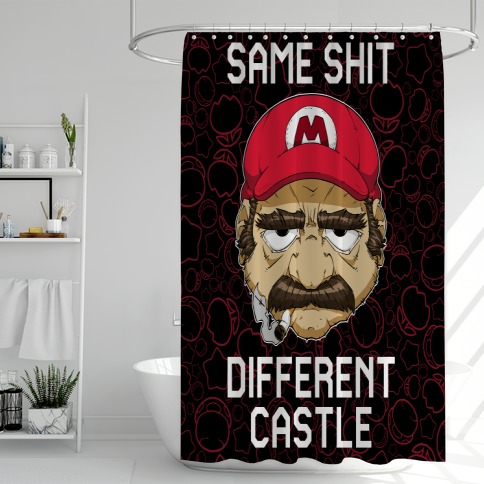 Same Shit Different Castle Shower Curtain