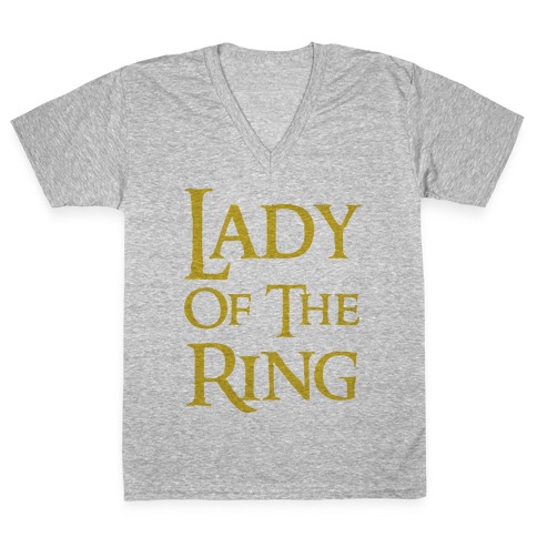 Lady of the Ring V-Neck Tee Shirt