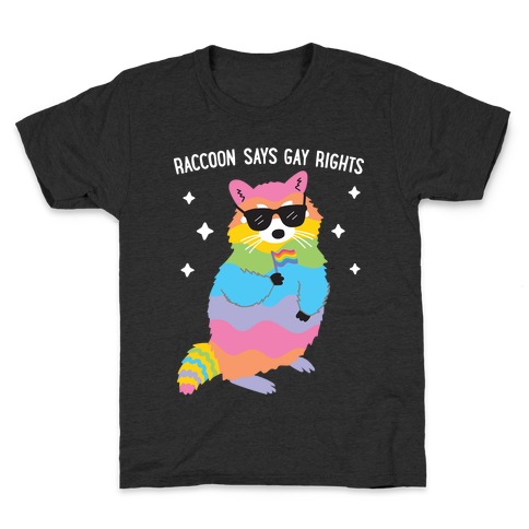 Raccoon Says Gay Rights Kids T-Shirt