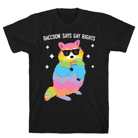Raccoon Says Gay Rights T-Shirt