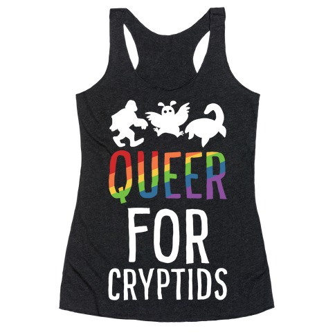 Queer for Cryptids Racerback Tank Top