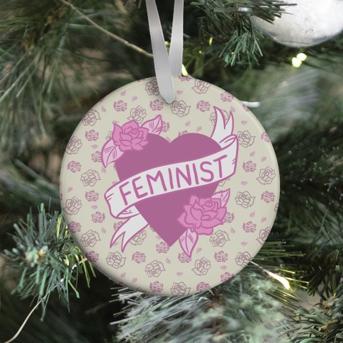 Feminist Heart Ornament