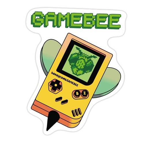 GameBee Handheld Buzzing Gaming Device Die Cut Sticker