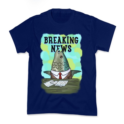 Fish News Anchor Parody Kids T-Shirt