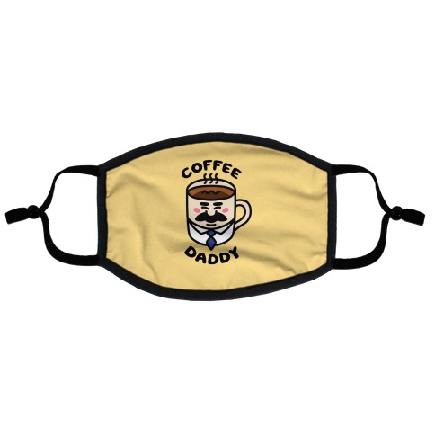 Coffee Daddy Flat Face Mask