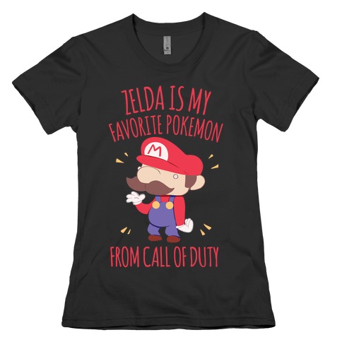 Zelda Is My Favorite Pokemon Womens T-Shirt