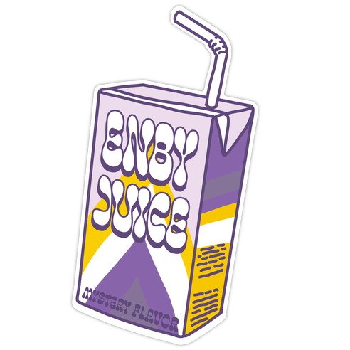 Enby Juice Juice Box Die Cut Sticker