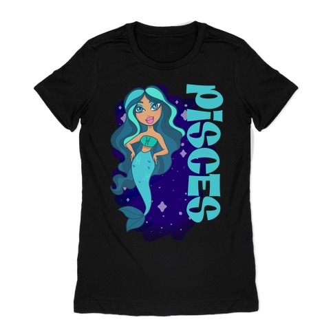 Zodiac Dollz: Pisces Womens T-Shirt