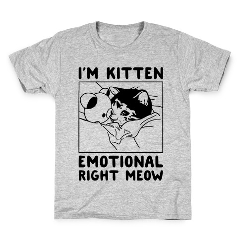 Sad Cat Is Sad Kids T-Shirt 