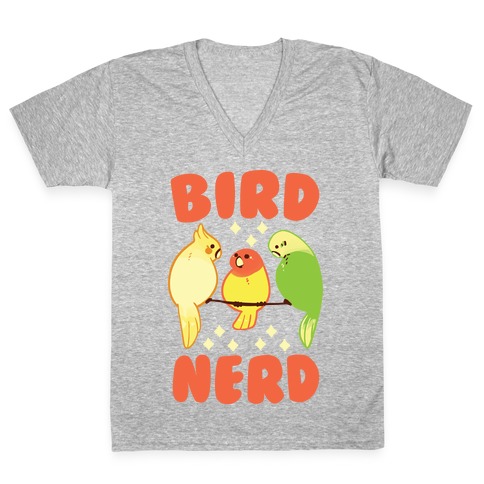 Bird Nerd V-Neck Tee Shirt