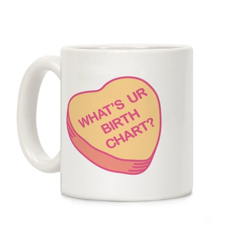 What's Ur Birth Chart? Candy Heart Coffee Mug