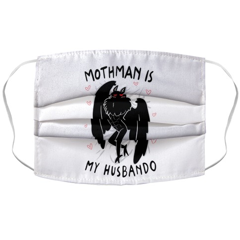 Mothman Is My Husbando Accordion Face Mask