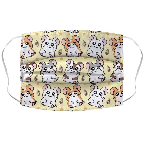 Cute Hamster Pattern Accordion Face Mask