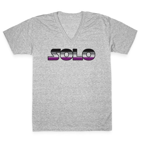 Solo (Asexual) V-Neck Tee Shirt