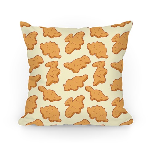 Dino Nuggies Pattern Pillow