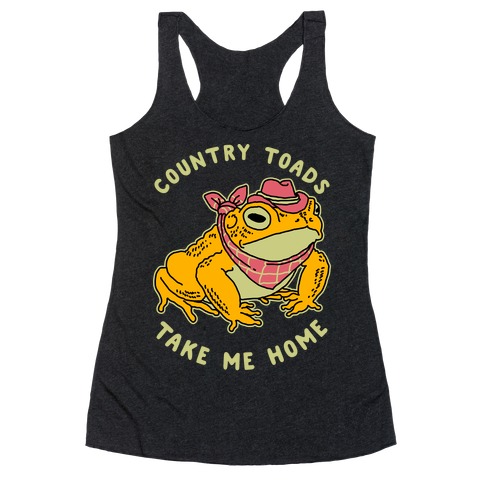 Country Toads Take Me Home Racerback Tank Top