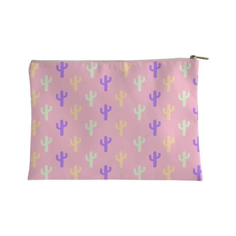 Pastel Cactus Accessory Bag