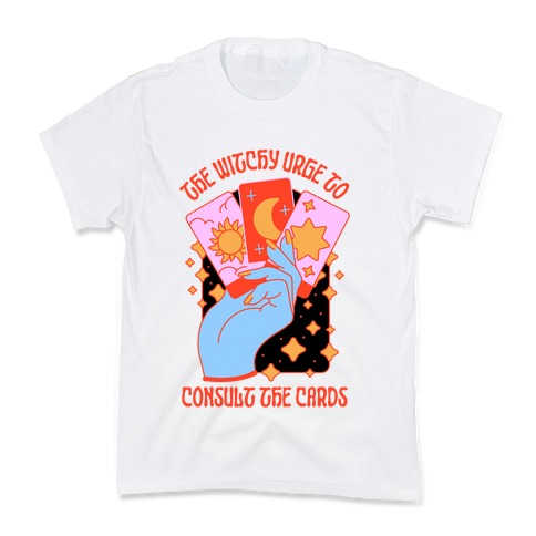 The Witchy Urge To Consult The Cards Kids T-Shirt