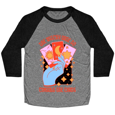 The Witchy Urge To Consult The Cards Baseball Tee