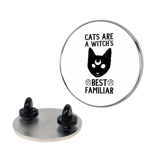 Cats are a Witch's Best Familiar Pin