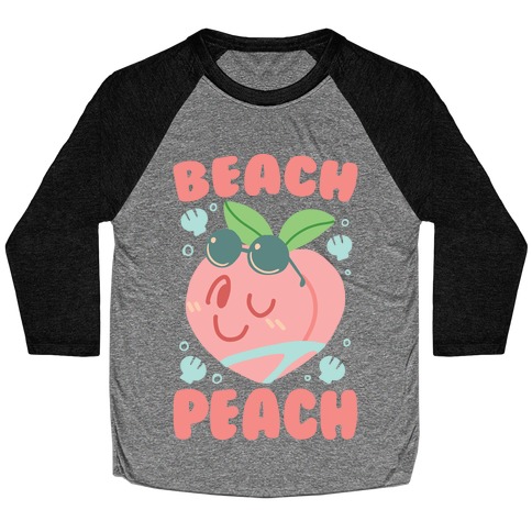 Beach Peach Baseball Tee