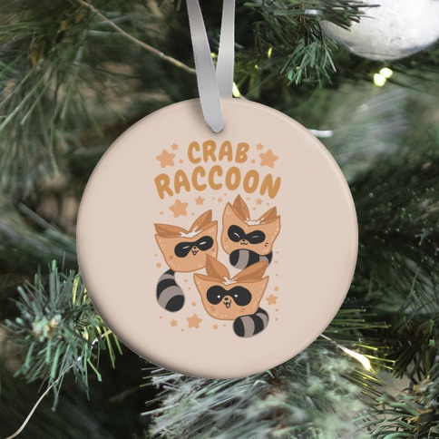 Crab Raccoon Ornament