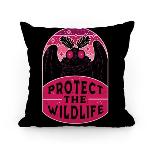 Protect the Wildlife (Mothman) Pillow